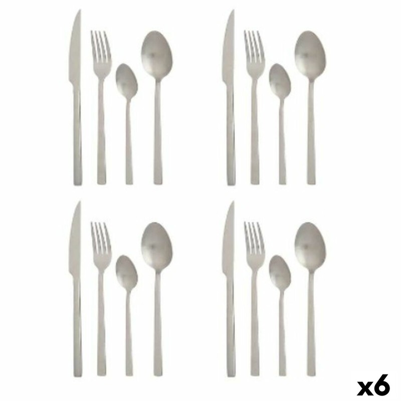 Cutlery Set Kinvara KT214012 Silver Stainless steel Matt (6 Units)