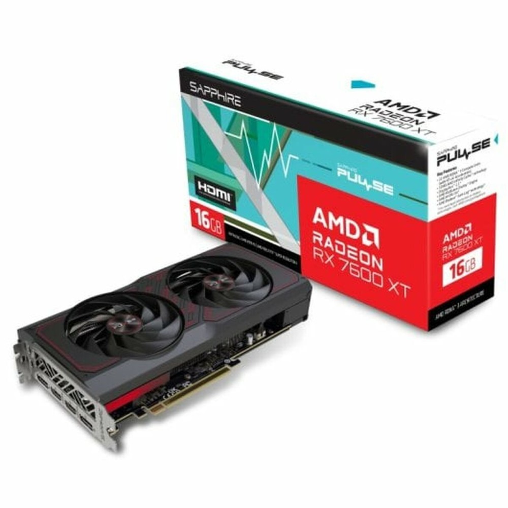 Graphics card Sapphire PULSE AMD Radeon RX 7600 XT 16 GB GDDR6