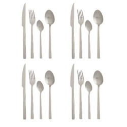 Besteck-Set Kinvara KT214012 Silberfarben Edelstahl Mattierend (6 Stück)