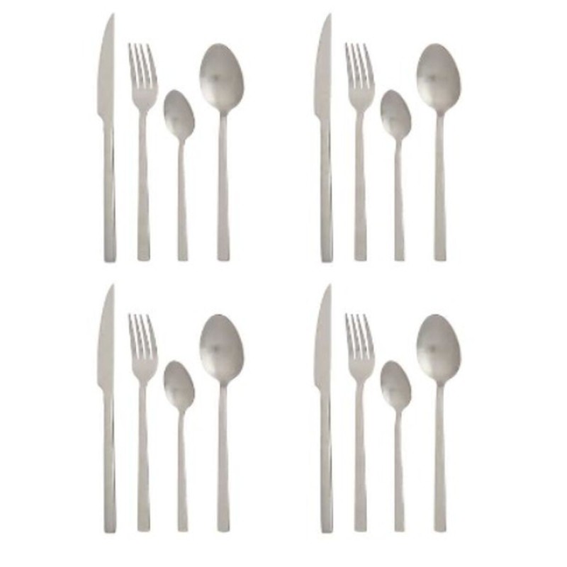 Besteck-Set Kinvara KT214012 Silberfarben Edelstahl Mattierend (6 Stück)