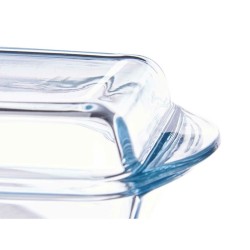 Plateau avec couvercle Pasabahce Borcam Transparent Verre Borosilicaté 1,9 L (4 Unités)