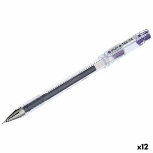 Stylo gel Pilot G-TEC C4 Violet 0,2 mm (12 Unités)