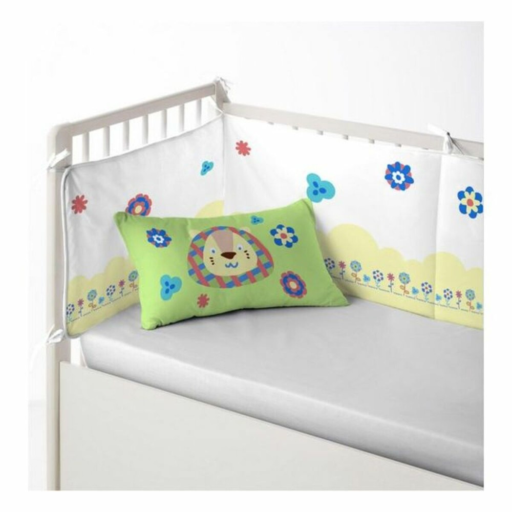 Protection du berceau Cool Kids Funny Lion (60 x 60 x 60 + 40 cm)