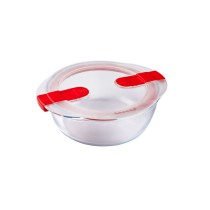 Hermetic Lunch Box Pyrex Cook&heat 1,1 L 21 x 18 x 7 cm Transparent Glass (5 Units)