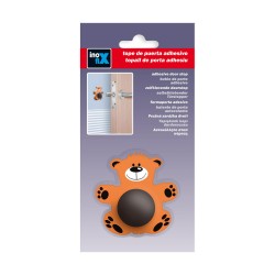 Butée Inofix Portes Ours Adhésif Orange PVC