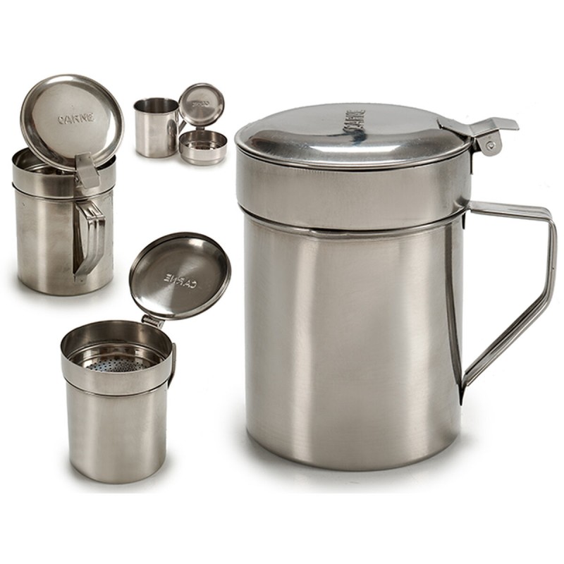 Oil pot for Meat or Fish Kinvara 2077-CARNE Silver Stainless steel 500 ml (24 Units)