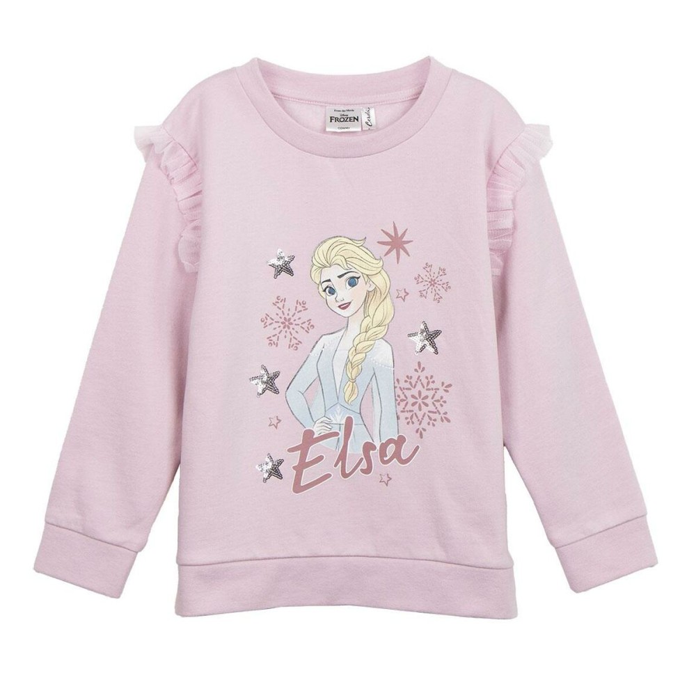 Jungen Sweater ohne Kapuze Frozen Hellrosa