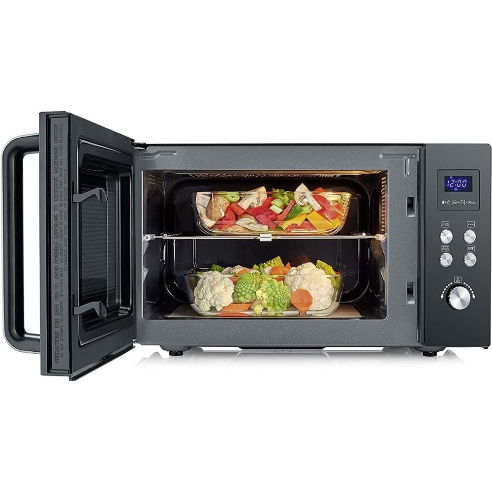 Microwave with Grill Severin 7763        25L 900 W Black