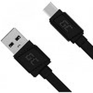 USB Cable Green Cell KABGC03 Black 25 cm