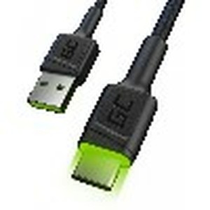 USB Cable Green Cell KABGC06 Black Green 1,2 m