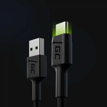 USB Cable Green Cell KABGC06 Black Green 1,2 m