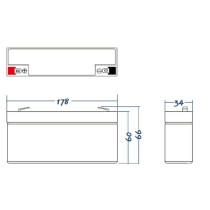 Batterie für Unterbrechungsfreies Stromversorgungssystem USV Green Cell AGM18 12 V