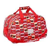 Sac de sport Cars Let's race Rouge Blanc (40 x 24 x 23 cm)