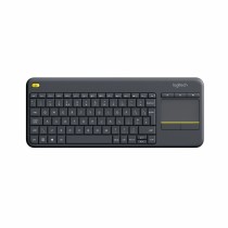 Tastatur Logitech K400 Plus Tv Schwarz Qwerty Spanisch QWERTY