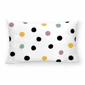 Cushion cover Decolores Cuzco White Multicolour 30 x 50 cm Spots