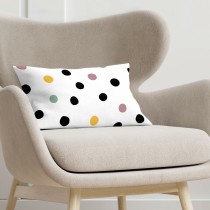 Cushion cover Decolores Cuzco White Multicolour 30 x 50 cm Spots