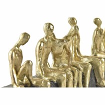 Deko-Figur DKD Home Decor Gold Harz Dunkelgrau Moderne (45,3 x 6,8 x 13,7 cm)