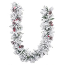 Christmas garland White Multicolour Polyethylene Pineapples 270 cm