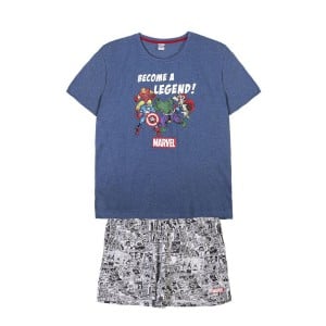 Pyjama Marvel Gris (Adultes) Homme