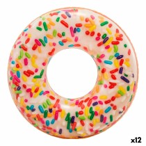 Roue gonflable Intex Donut Blanc 114 x 25 x 114 cm (12 Unités)