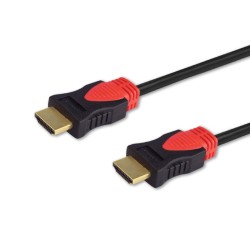 Câble HDMI Savio CL-95 Noir Rouge 1,5 m