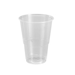 Lot de verres réutilisables Algon Plastique Transparent 25 Pièces 500 ml (12 Unités)