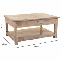 Centre Table Alexandra House Living White Natural Mango wood MDF Wood 60 x 40 x 86 cm