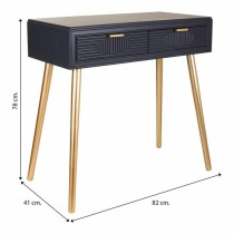 Konsolentisch mit Schubladen Alexandra House Living Grau Gold Holz MDF 41 x 78 x 82 cm