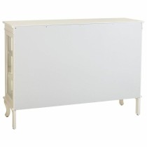 Sideboard Alexandra House Living White Glass Fir wood MDF Wood 40 x 101 x 142 cm