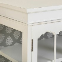 Buffet Alexandra House Living Blanc verre Bois d'épicéa Bois MDF 40 x 101 x 142 cm