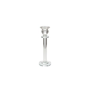 Candleholder Romimex Transparent Glass 5 x 22 x 5 cm