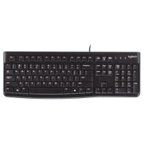 Tastatur Logitech K120 Schwarz Qwerty US