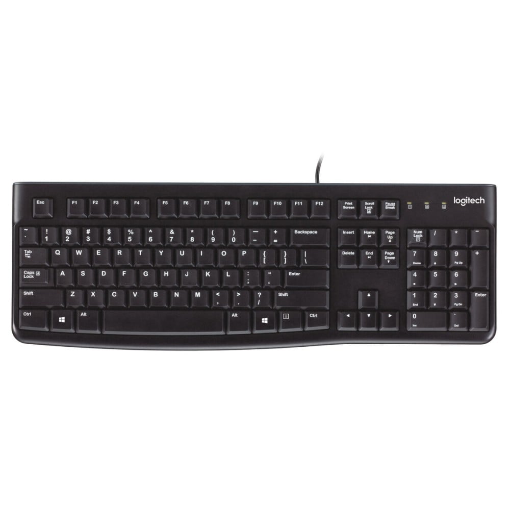 Tastatur Logitech K120 Schwarz Qwerty US