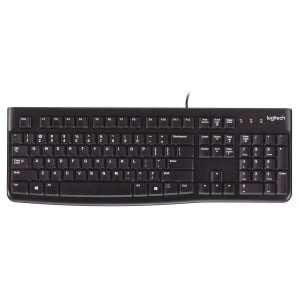 Tastatur Logitech K120 Schwarz Qwerty US