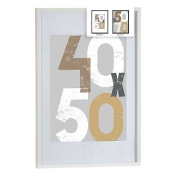 Photo frame 52,5 x 2,5 x 72,5 cm White Plastic MDF Wood (6 Units)