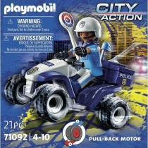 Spielset Fahrzeuge Playmobil City Action: Policeman and Quad 71092 Polizei 21 Stücke