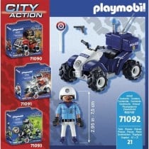 Spielset Fahrzeuge Playmobil City Action: Policeman and Quad 71092 Polizei 21 Stücke