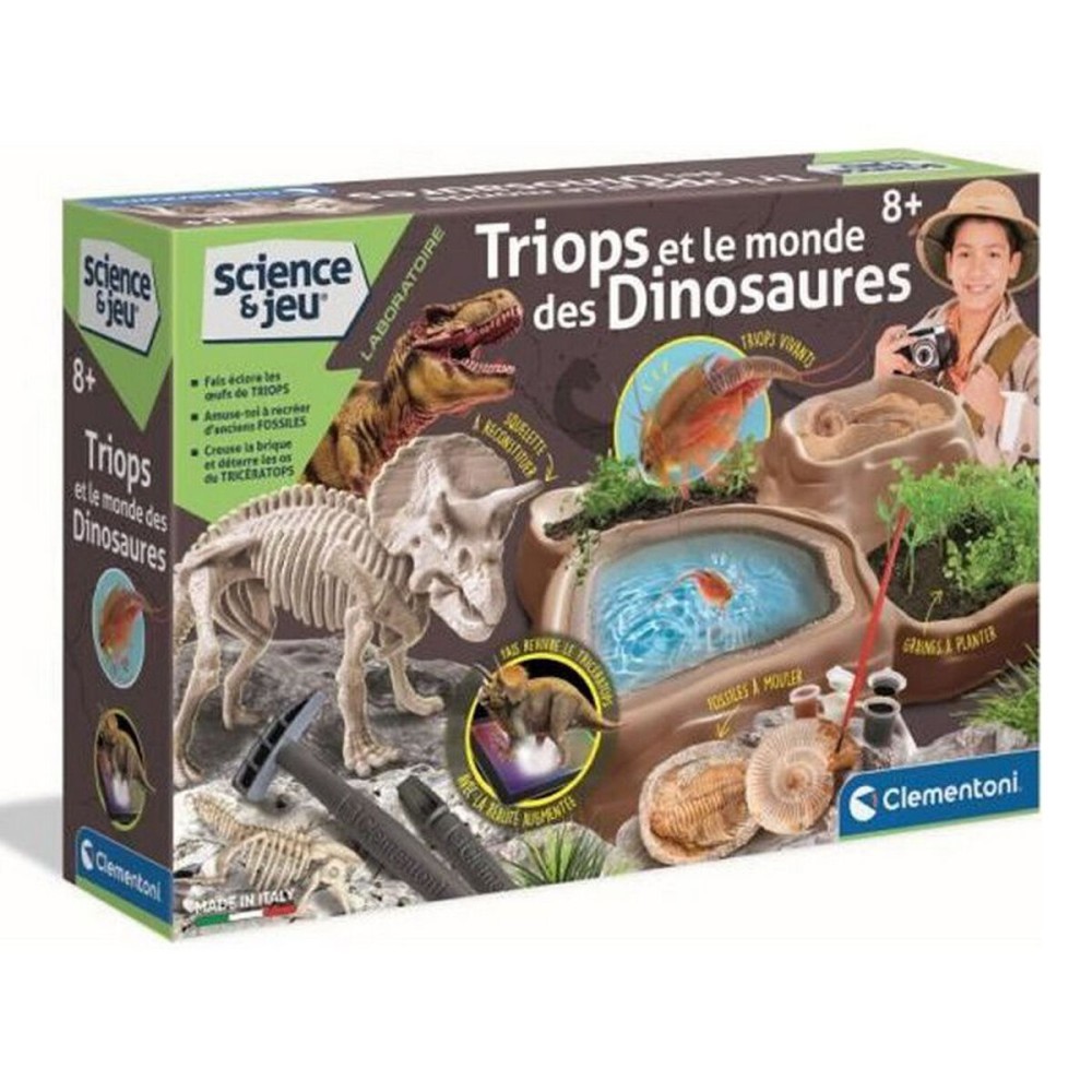 Jeu scientifique Clementoni Triops et le monde des dinosaures FR