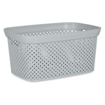 Laundry Basket Grey Plastic 10 L 24 x 17 x 35 cm (24 Units)