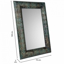 Wall mirror Alexandra House Living Silver Glass Iron 5 x 100 x 70 cm