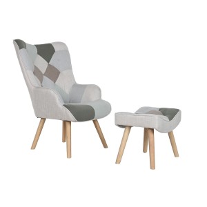 Siège Home ESPRIT Polyester Métal Bois MDF 68 X 78 X 95 cm