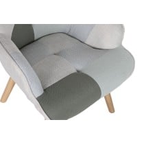 Armchair Home ESPRIT Polyester Metal MDF Wood 68 X 78 X 95 cm