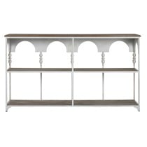 Étagère Home ESPRIT Blanc Naturel Métal 159 X 36,5 X 91 cm