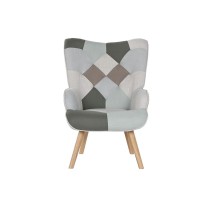 Armchair Home ESPRIT Polyester Metal MDF Wood 68 X 78 X 95 cm