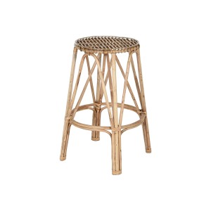 Tabouret Home ESPRIT Naturel osier 50 X 50 X 86 cm