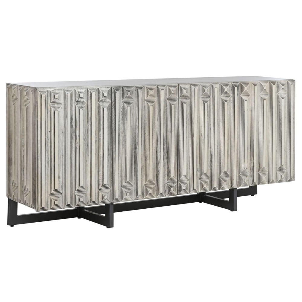 Buffet Home ESPRIT Blanc Métal Bois de manguier 180 X 38,7 X 80 cm