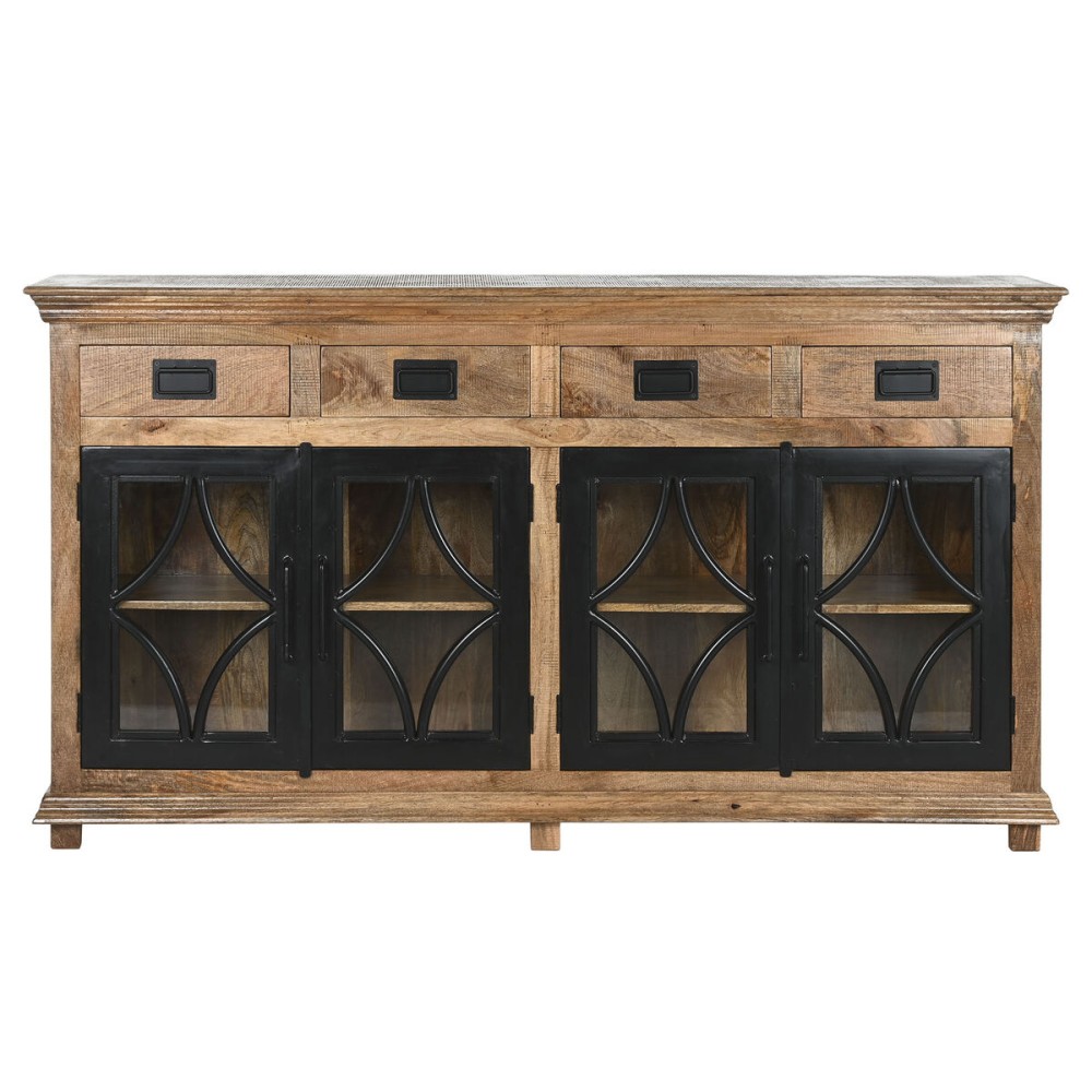 Buffet Home ESPRIT Noir Naturel Fer Bois de manguier 180 x 40 x 100 cm