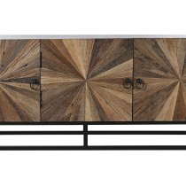 TV furniture Home ESPRIT Black Natural 135 x 40 x 55 cm