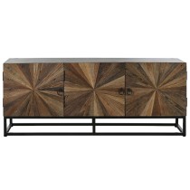 TV furniture Home ESPRIT Black Natural 135 x 40 x 55 cm