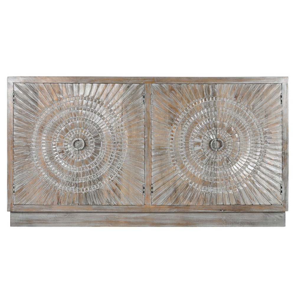 Sideboard Home ESPRIT White Mango wood 180 X 40 X 96 cm